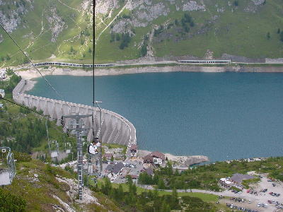 Funivia Fedaia Marmolada and Lago di Fedaia